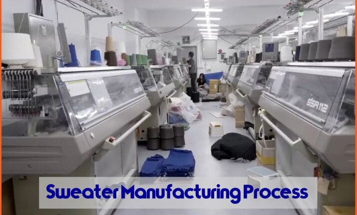 Process Flow Chart of Sweater Manufacturing