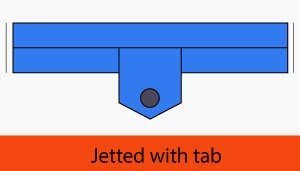 Jetted with Tab Pocket