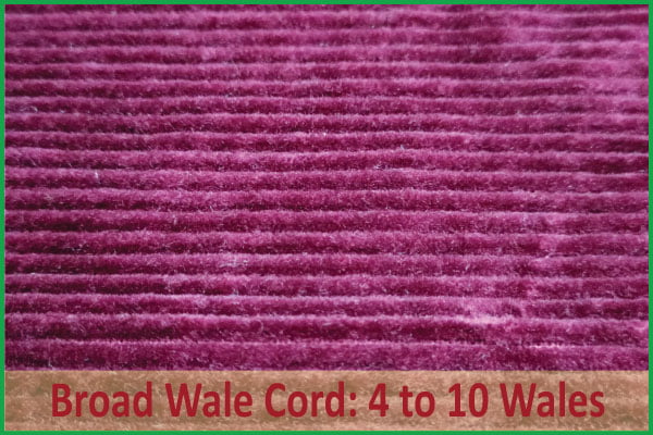 Broad wale cord