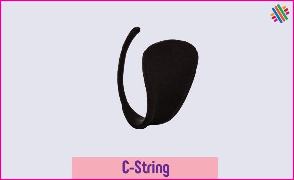 Black Colored c-string.