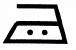 Ironing symbol at 150 degree.