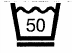 Washing symbol at 50 degree mild